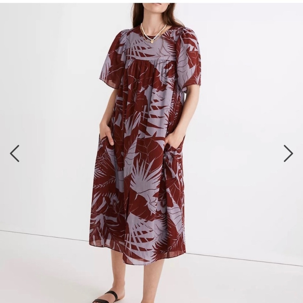Madewell tropical print dress